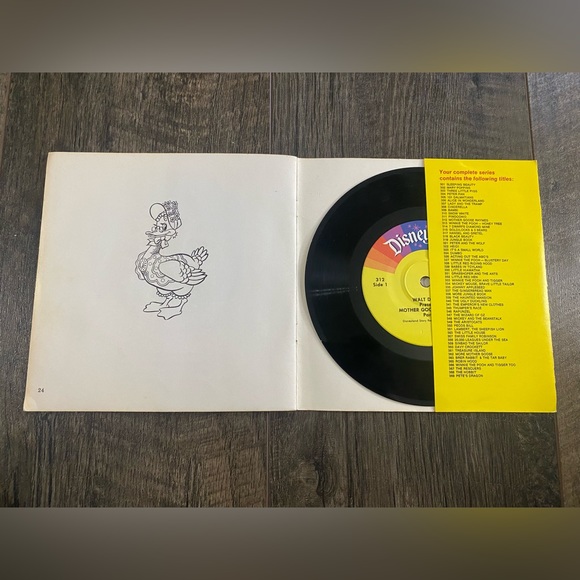 Mother Goose Rhymes Book & Record set - Picture 2 of 3